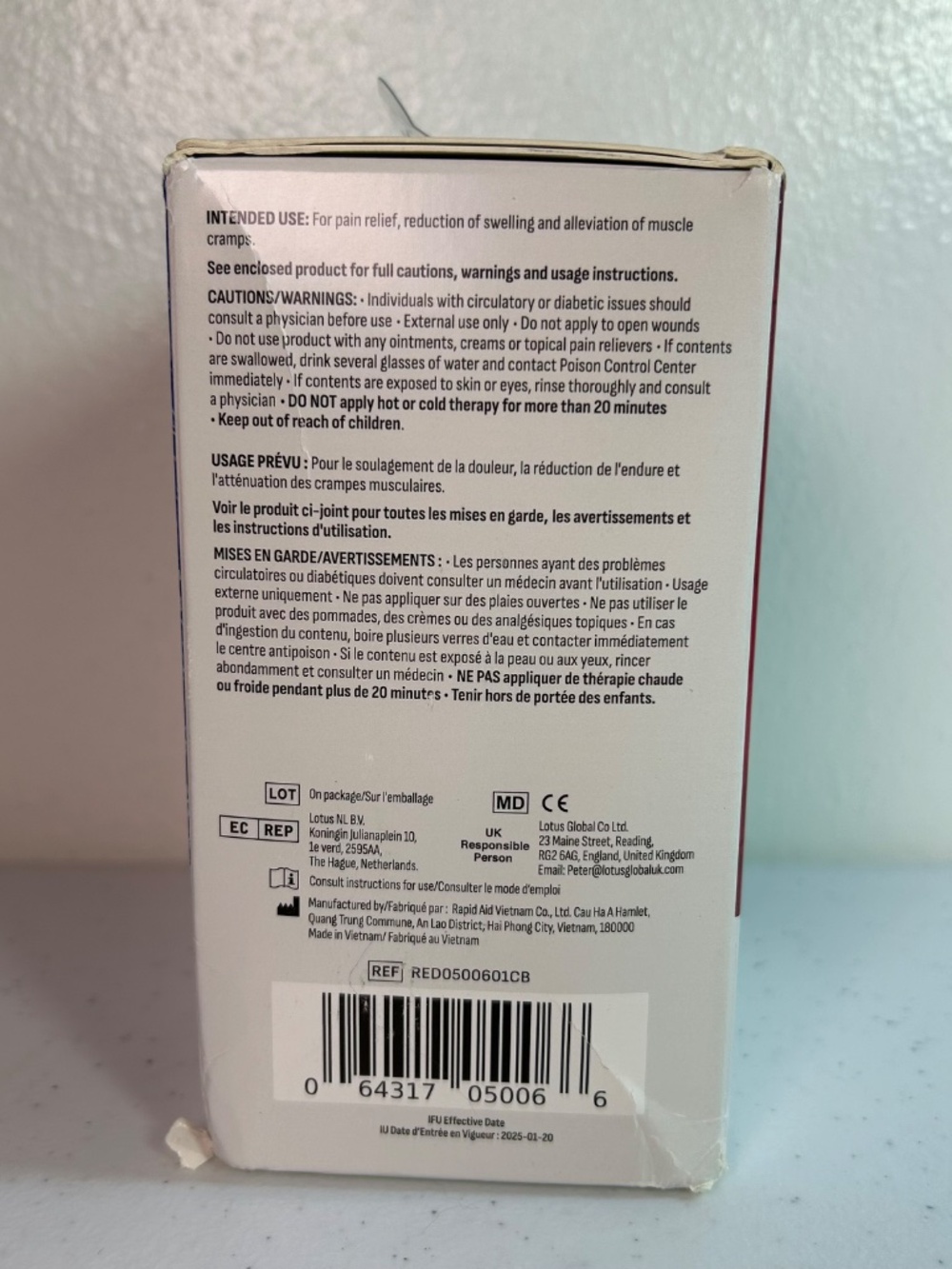 Rapid Relief Reusable Neck & Shoulder Gel Wrap - Hot/Cold Therapy with Strap - Picture 12 of 13